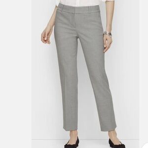 Talbots Womens Freeport Petite Pants Sz 8 Gray Straight Leg Stretch